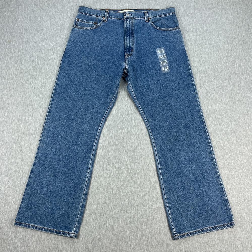 Vintage Levi's 517 Jeans Mens 38x29 Bootcut Blue Denim 2004 Deadstock NEW